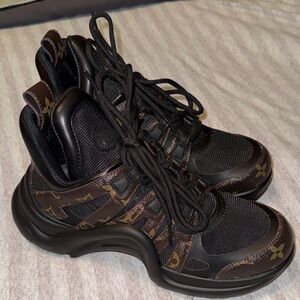 Black and Brown Sneakers